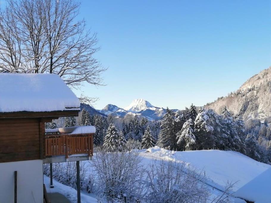 Confortable Chalet Avec Magnifique Vue En Gruyere. Charmey Exterior foto